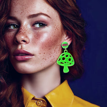 Feelin' Groovy Mushroom Dangle Earrings
