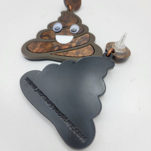 Poop Emoji Dangle Earrings