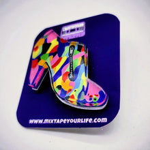 Around the World In A Bootie Lapel Pin