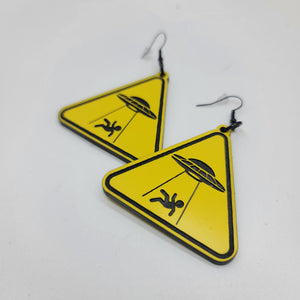 Alien Abduction Dangle Earrings