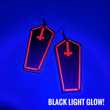 Electric Funeral Coffin Dangle Earrings