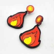 Light My Fire Flame Emoji Dangle Earrings