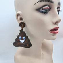 Poop Emoji Dangle Earrings