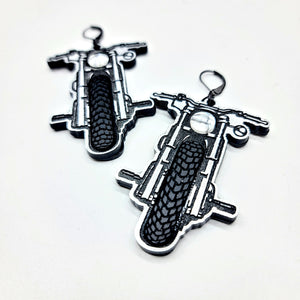 Easy Rider Motocycle Dangle Earrings