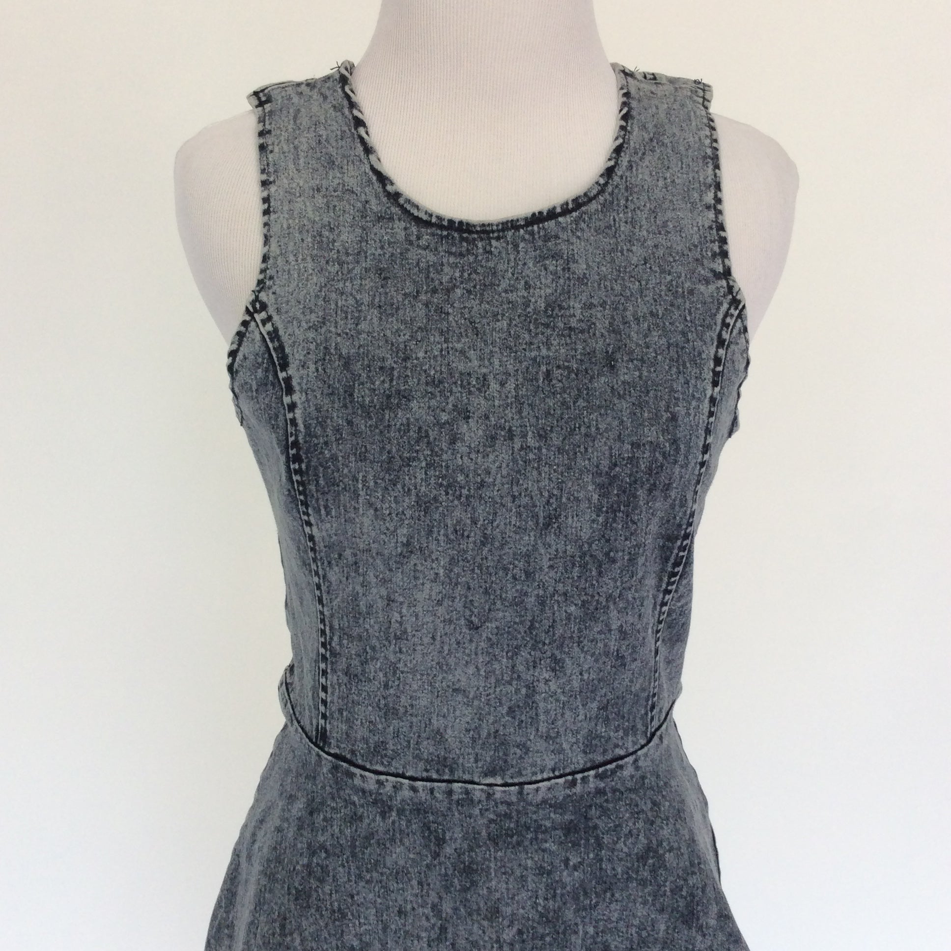 topshop acid wash denim dress Topshop - Denim Midi Dress - Women - Cotton/Lyocell - 0 US