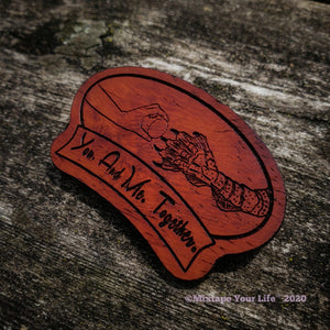 The Shape of Water "You and Me Together" Wooden Brooch