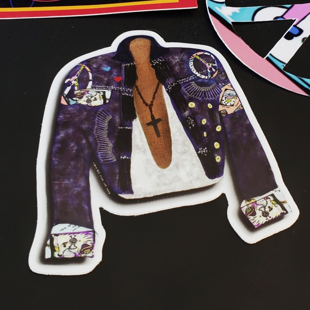 SOTT Jacket Acrylic Pin + Sticker – Mixtape Your Life, LLC