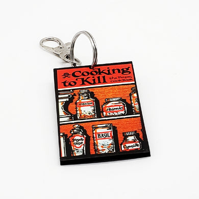 Cooking To Kill The Poison Cookbook Keychain