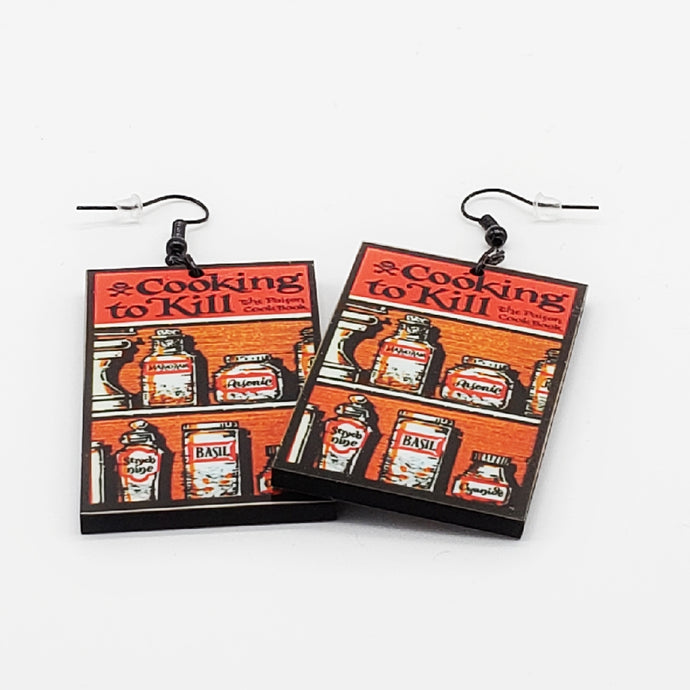 Cooking To Kill The Poison Cookbook Earrings