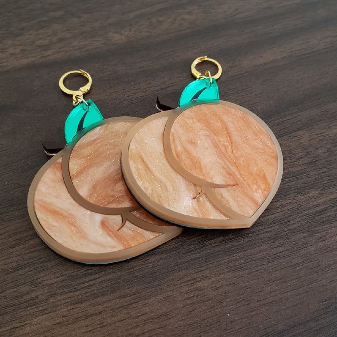 Peach Booty Earrings