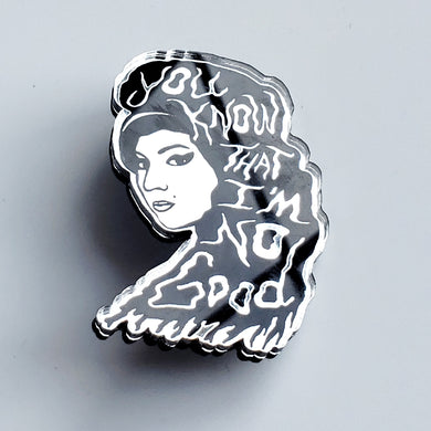 Amy Winehouse Mirror Acrylic Handmade Brooch