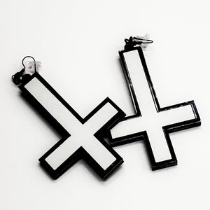 St. Peter's Cross Inverted Cross Earrings