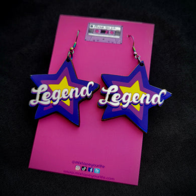 Legend Star Dangle Earrings