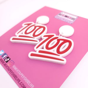 100 Emoji Dangle Earrings
