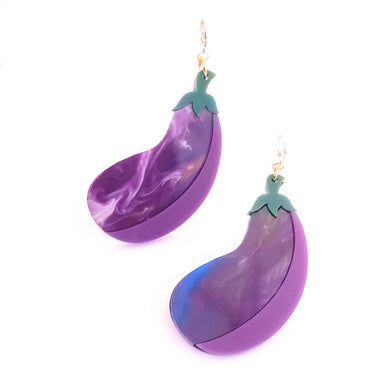 Eggplant Earrings