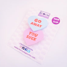 Anti Conversation Candy Hearts Hair Clips