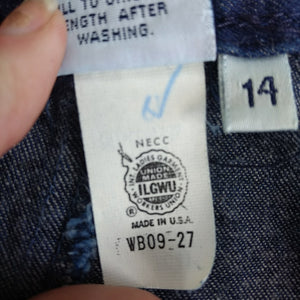Early 1970's Calvin Klein dark wash blue jeans! RARE! 27" inseam