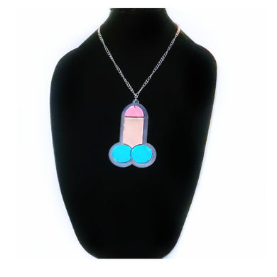 Shiny Peen Mirror Acrylic Statement Necklace