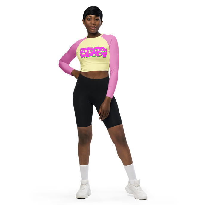 Attention Whore Long Sleeve Crop Top