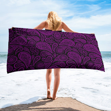 Purple Paisley Towel