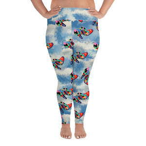 Around the World In A Bootie Plus Size Leggings