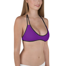 Pretty in Purple Polka Dots Bikini Top